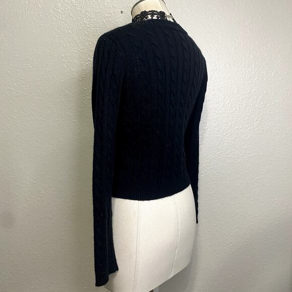 Soft Cozy Knit Button Down V Neck Cardigan Emo Grunge Gothic Bella Swan - Picture 8 of 12